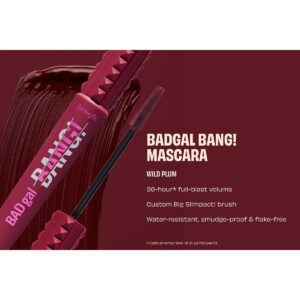 Benefit Limited Edition BADgal BANG! Volumising Mascara Wild Plum - Image 3