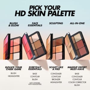 HD SKIN BLUSH & GLOW PALETTE - Image 6