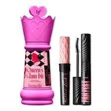 Benefit Cosmetics ‘Queen’s Glam-bit’ 2-piece mascara gift set featuring a pink queen-shaped gift box with Roller Lash mini mascara and They’re Real! mascara