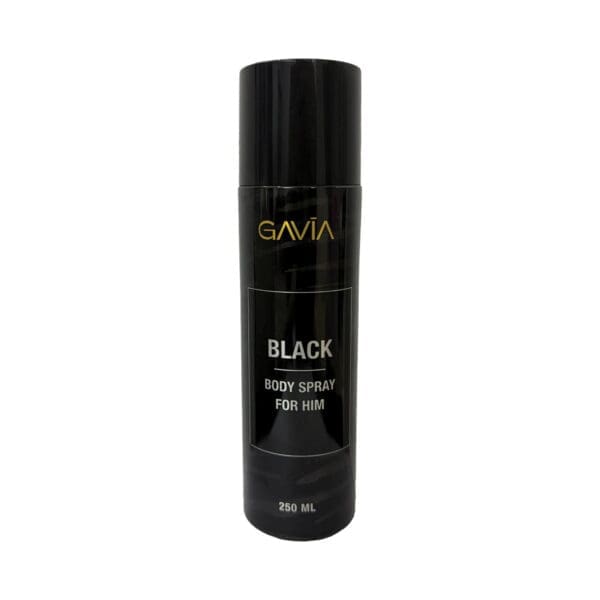 Gavia Man Black Body Spray for Men | The Glam Edition