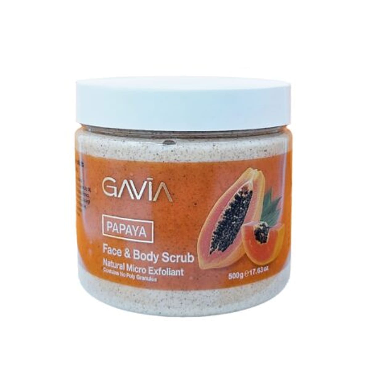 Gavia Face & Body Scrub Papaya 500ml | The Glam Edition Gavia Face & Body Scrub Papaya 500ml | The Glam Edition